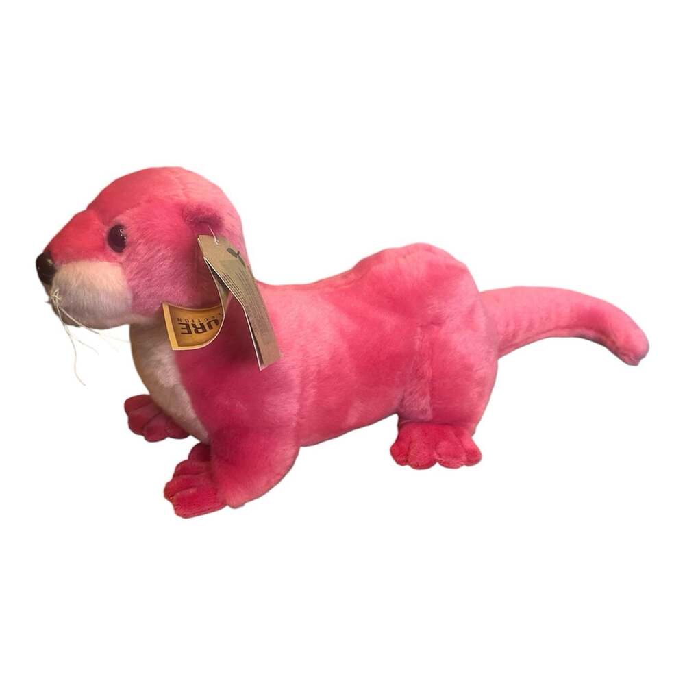 Aurora Destination Nation Cute Pink River Otter Stuffed Animal Plush Toy 17" NWT